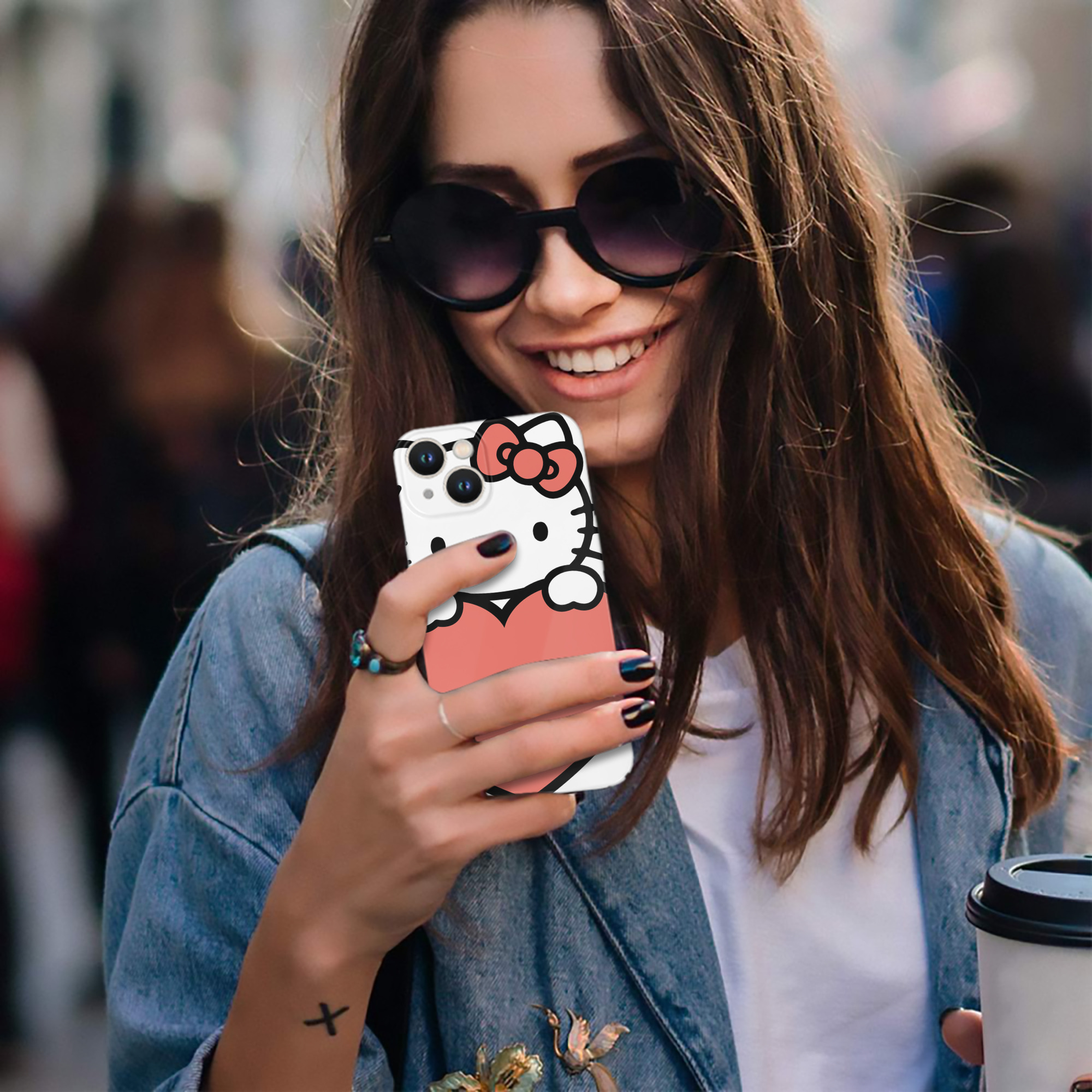 （画像用） Hello Kitty ハローキティ 【iPhone 14シリーズ対応】ハードケース
